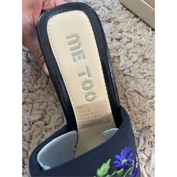 NEW vintage y2k 90s chunky heel mule sandals size 9 - Picture 4 of 6